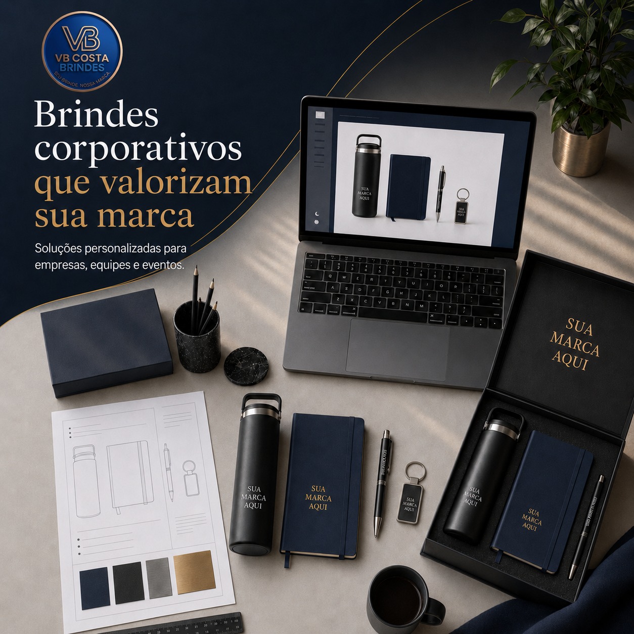 Kits Promocionais e Institucionais - VB Costa Brindes