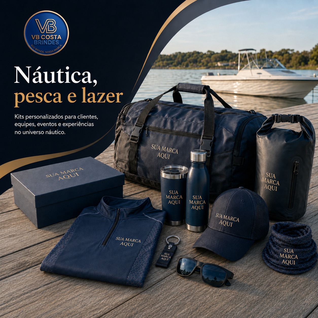 Kits Temáticos Náutica e Pesca - VB Costa Brindes